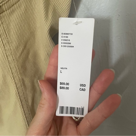 Urban Outfitters Corduroy Tank Tan Mini Dress with Back Cutout NWT size Large - Picture 5 of 9